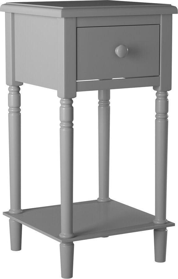 Elements Nightstands & Side Tables - Nova Nightstand with USB in Grey