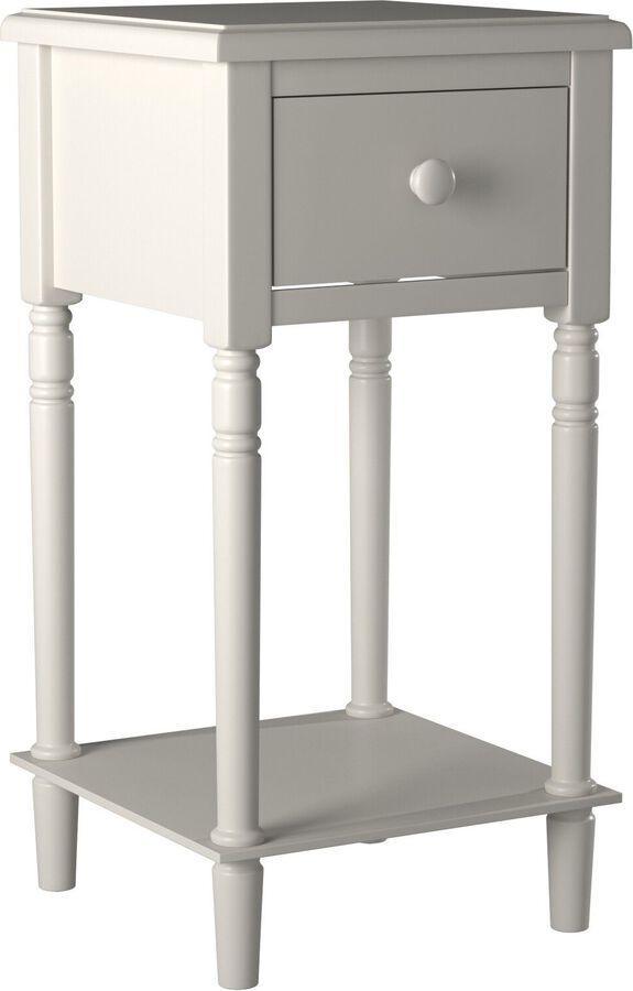 Elements Nightstands & Side Tables - Nova Nightstand with USB in White