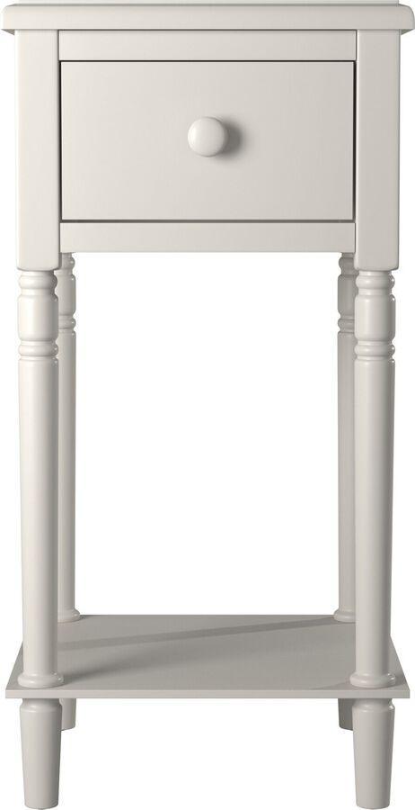 Elements Nightstands & Side Tables - Nova Nightstand with USB in White