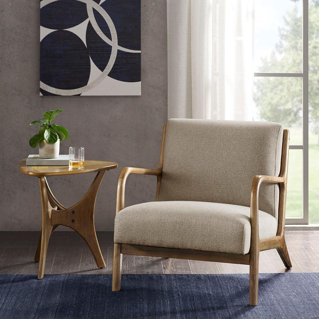Olliix.com Accent Chairs - Novak Lounge Chair Taupe
