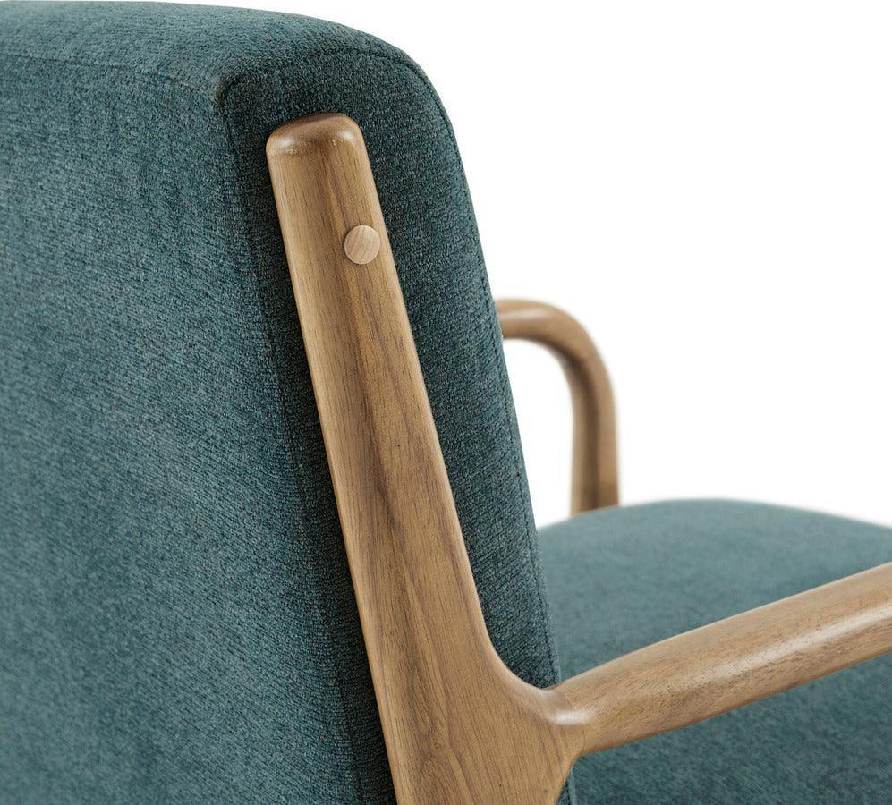 Olliix.com Accent Chairs - Novak Lounge Chair Teal