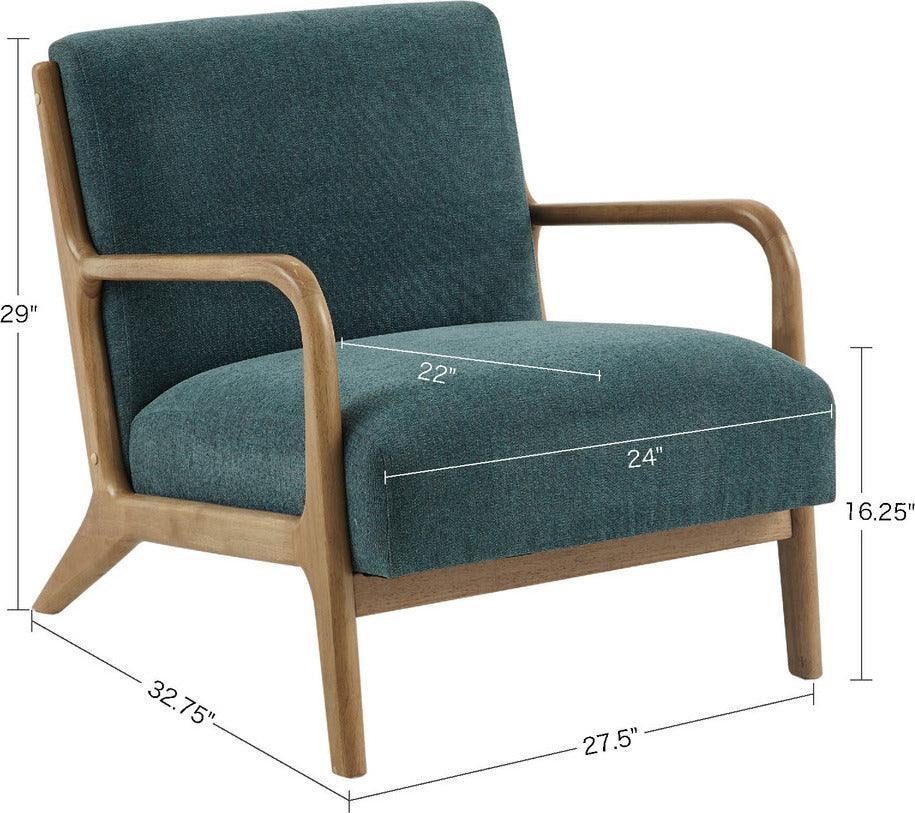 Olliix.com Accent Chairs - Novak Lounge Chair Teal