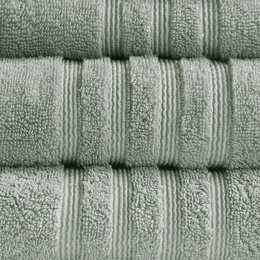 Olliix.com Bath Towels - Nurture Sustainable Antimicrobial 6 Piece Towel Set Green