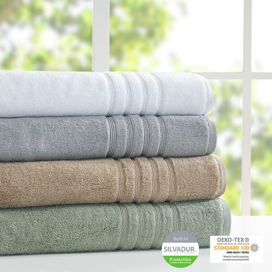 Olliix.com Bath Towels - Nurture Sustainable Antimicrobial 6 Piece Towel Set Natural