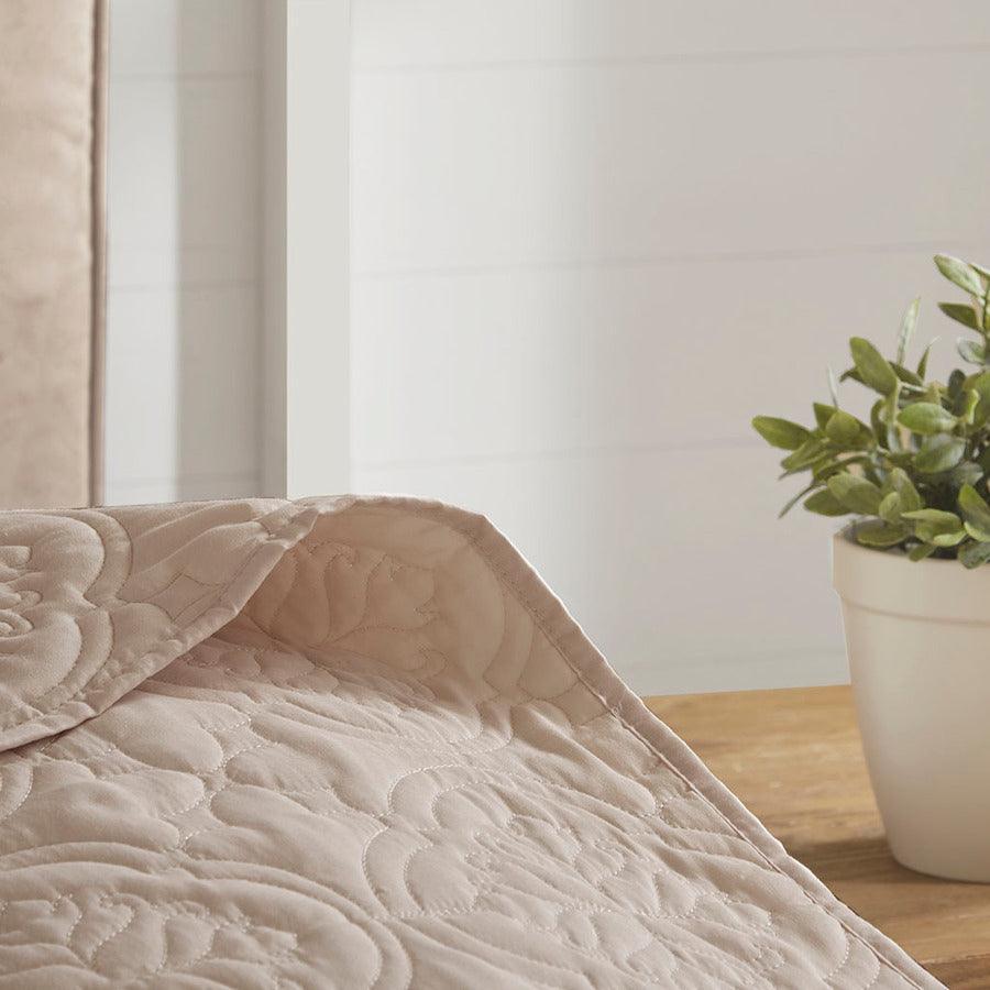 Olliix.com Comforters & Blankets - Oakley Full/Queen 3 Piece Reversible Bedspread Set Khaki
