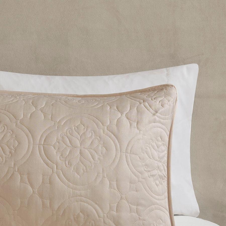 Olliix.com Comforters & Blankets - Oakley Full/Queen 3 Piece Reversible Bedspread Set Khaki