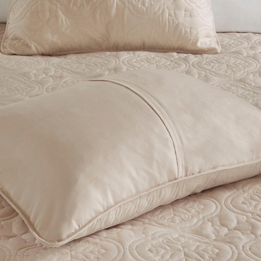 Olliix.com Comforters & Blankets - Oakley Full/Queen 3 Piece Reversible Bedspread Set Khaki