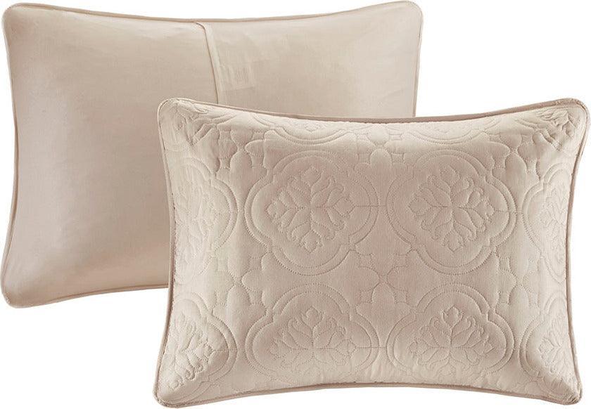 Olliix.com Comforters & Blankets - Oakley Full/Queen 3 Piece Reversible Bedspread Set Khaki