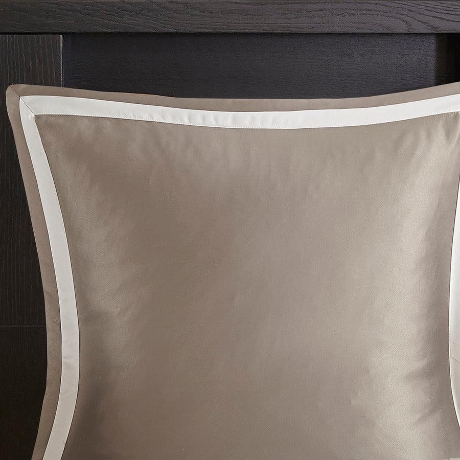 Olliix.com Comforters & Blankets - Odette 20 " D 8 Piece Jacquard Comforter Set Tan Cal King