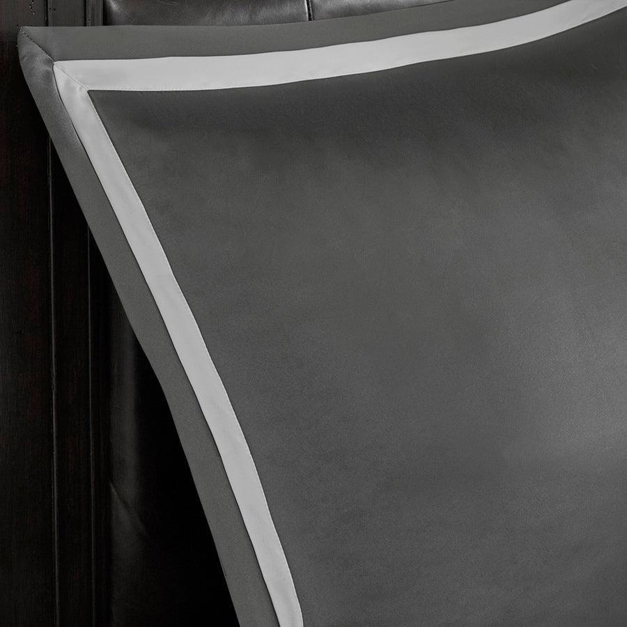 Olliix.com Comforters & Blankets - Odette Transitional 8 Piece Jacquard Comforter Set Silver Queen