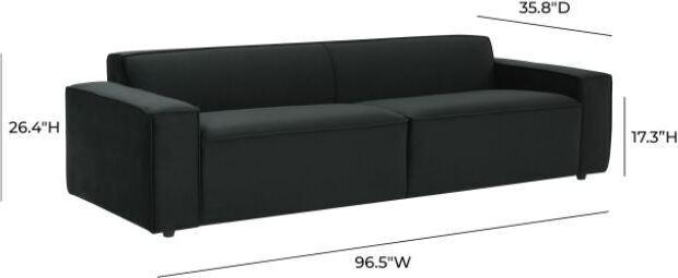 Tov Furniture Sofas & Couches - Olafur Velvet Sofa Black