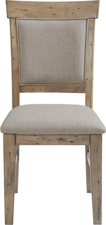 Olliix.com Dining Chairs - Oliver Dining Side Chair Cream & Gray (Set of 2)