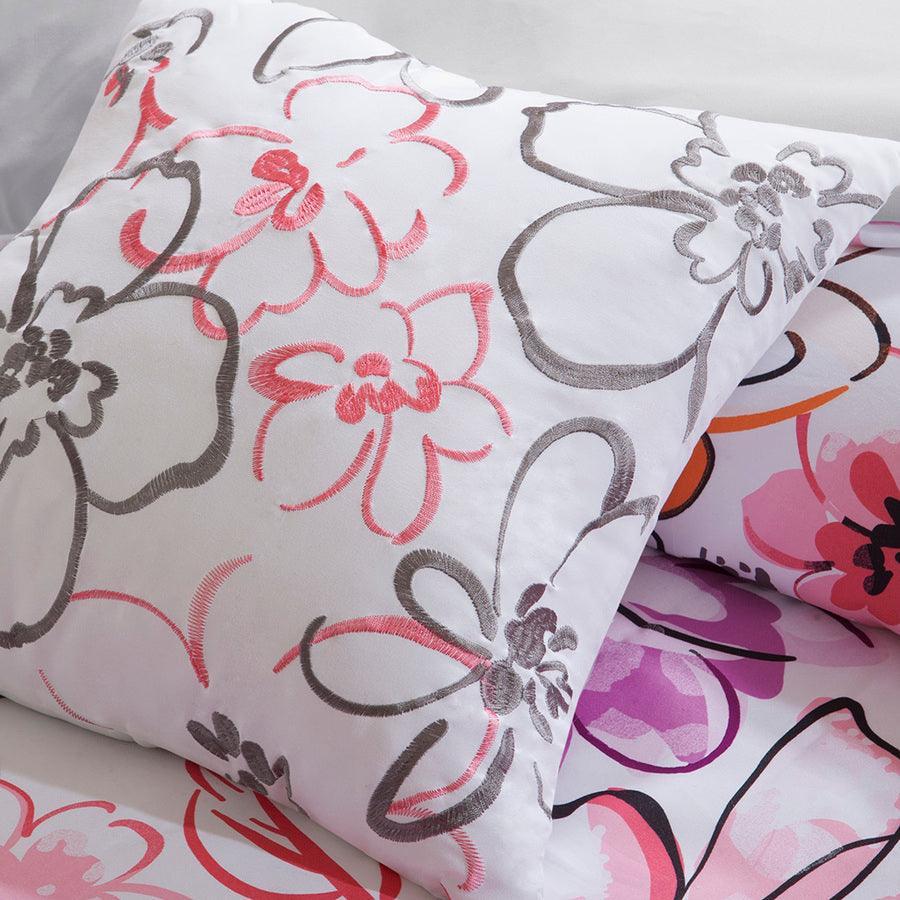 Olliix.com Comforters & Blankets - Olivia 36 " W Comforter Set Pink King/Cal King
