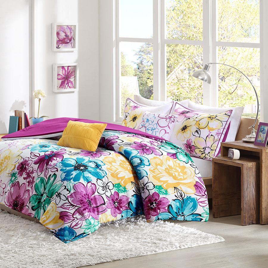 Olliix.com Comforters & Blankets - Olivia Comforter Set Blue Full/Queen