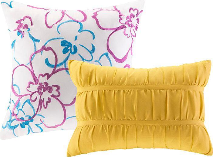 Olliix.com Comforters & Blankets - Olivia Comforter Set Blue Full/Queen