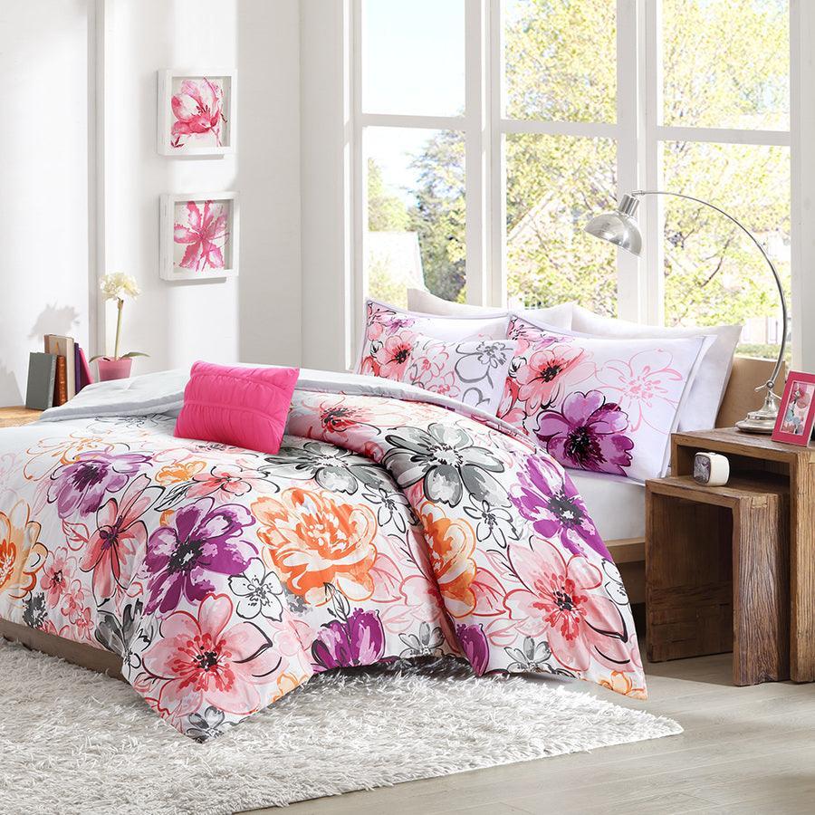 Olliix.com Comforters & Blankets - Olivia Comforter Set Pink Twin/Twin XL
