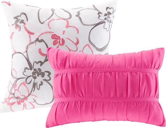Olliix.com Comforters & Blankets - Olivia Comforter Set Pink Twin/Twin XL