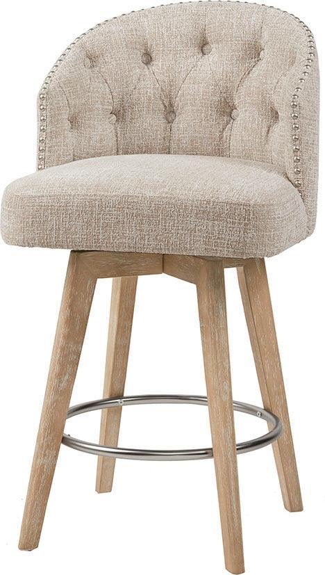 Olliix.com Barstools - Onyx Swivel Counter Stool Cream