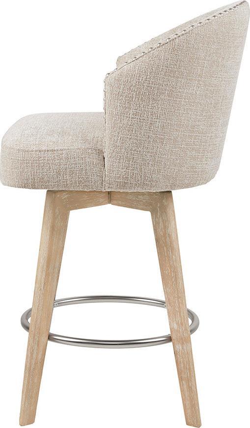 Olliix.com Barstools - Onyx Swivel Counter Stool Cream
