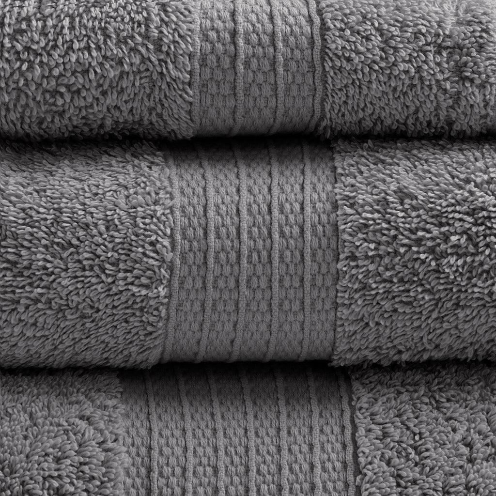 Olliix.com Bath Towels - Organic Bath Towel Charcoal