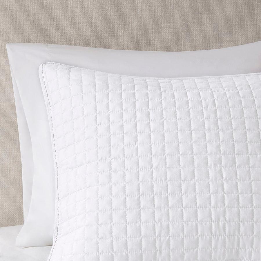 Olliix.com Comforters & Blankets - Otto Full/Queen 3 Piece Reversible Coverlet Set White