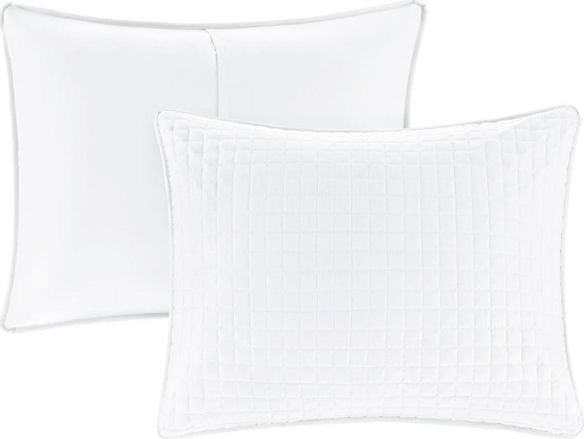 Olliix.com Comforters & Blankets - Otto Full/Queen 3 Piece Reversible Coverlet Set White