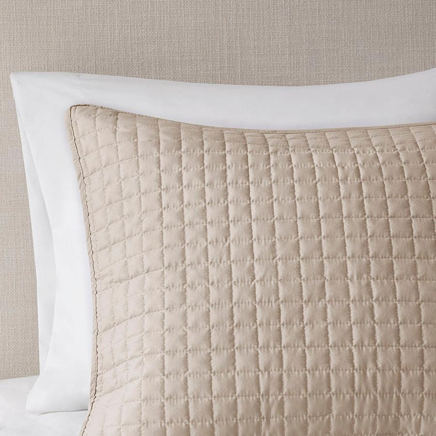 Olliix.com Comforters & Blankets - Otto King/California King 3 Piece Reversible Coverlet Set Khaki