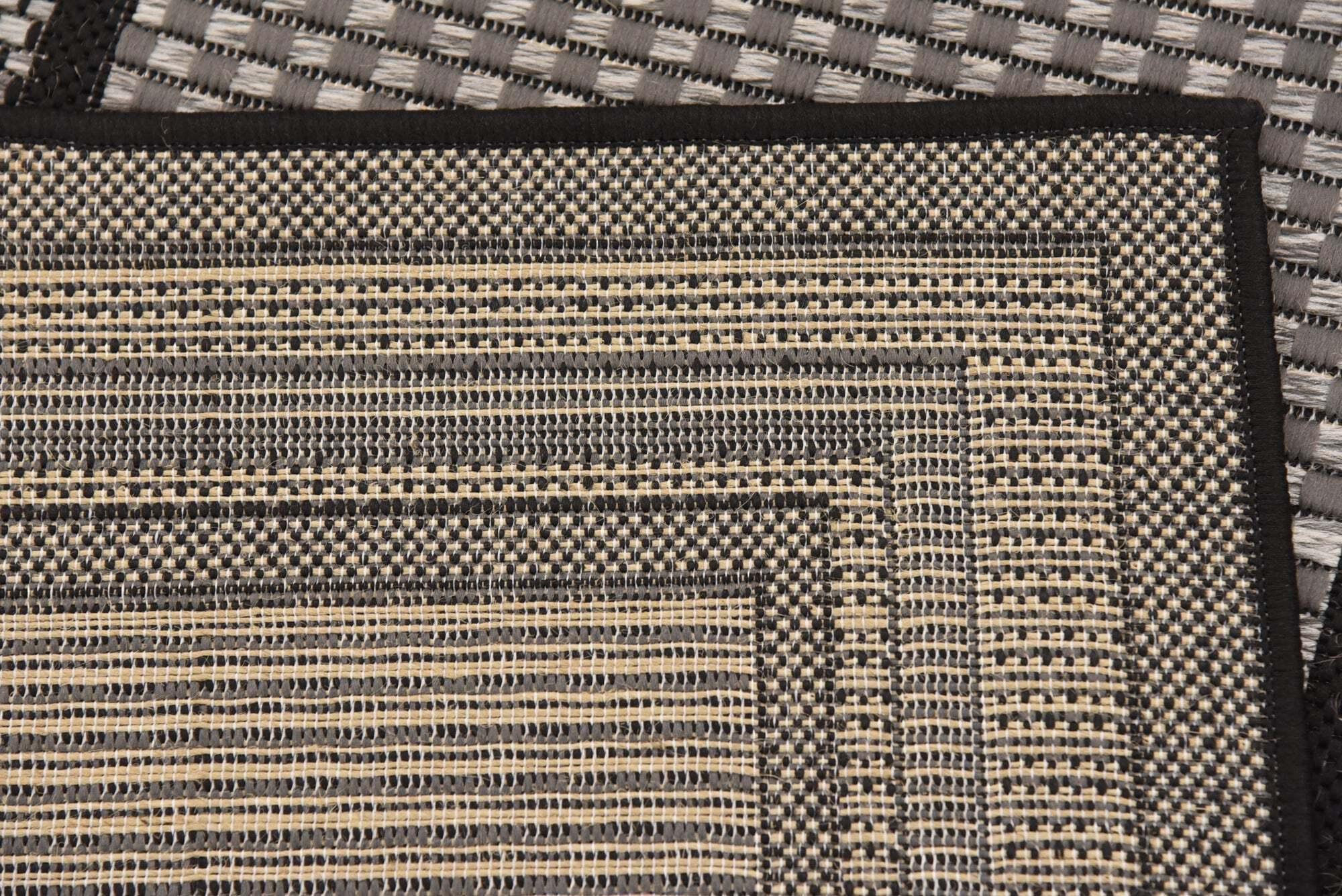 Unique Loom Outdoor Rugs - Outdoor 2'2" x 6' Runner Rug Gray