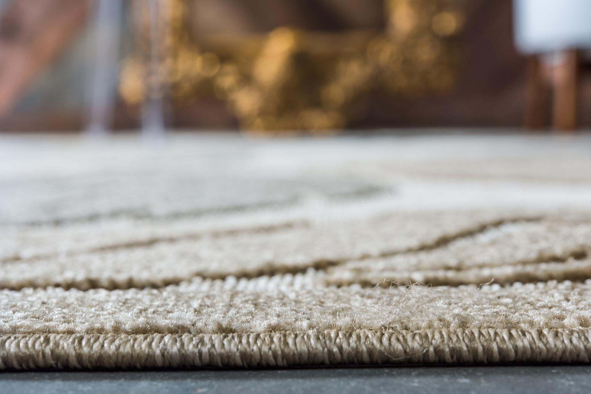 Unique Loom Outdoor Rugs - Outdoor Botanical Border 8x10 Rug Beige/Gray & Multicolor