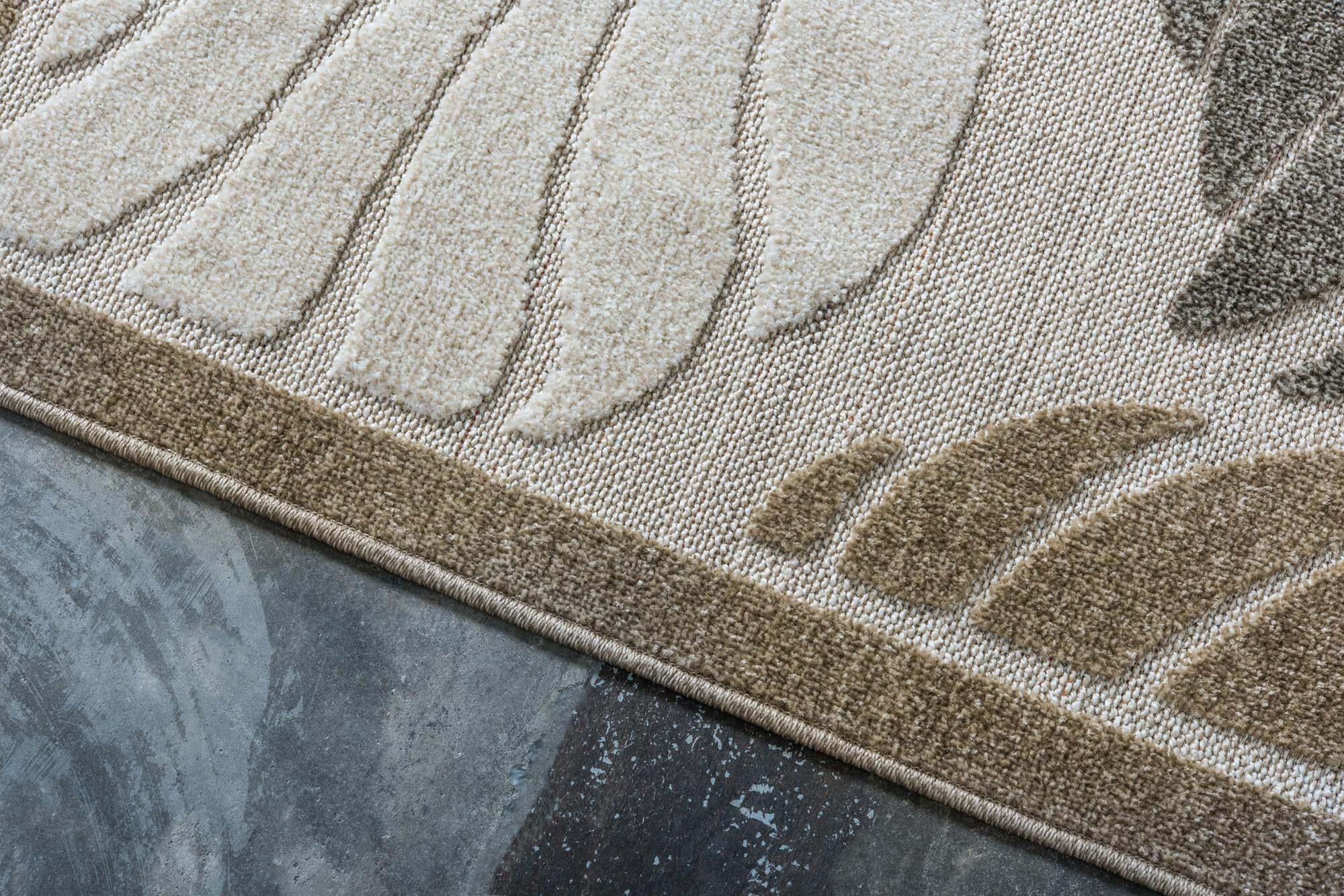 Unique Loom Outdoor Rugs - Outdoor Botanical Border 8x10 Rug Beige/Gray & Multicolor