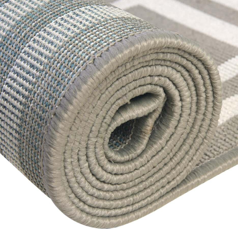 Unique Loom Outdoor Rugs - Outdoor Coastal Contemporary 9x12 Rectangular Rug Ivory