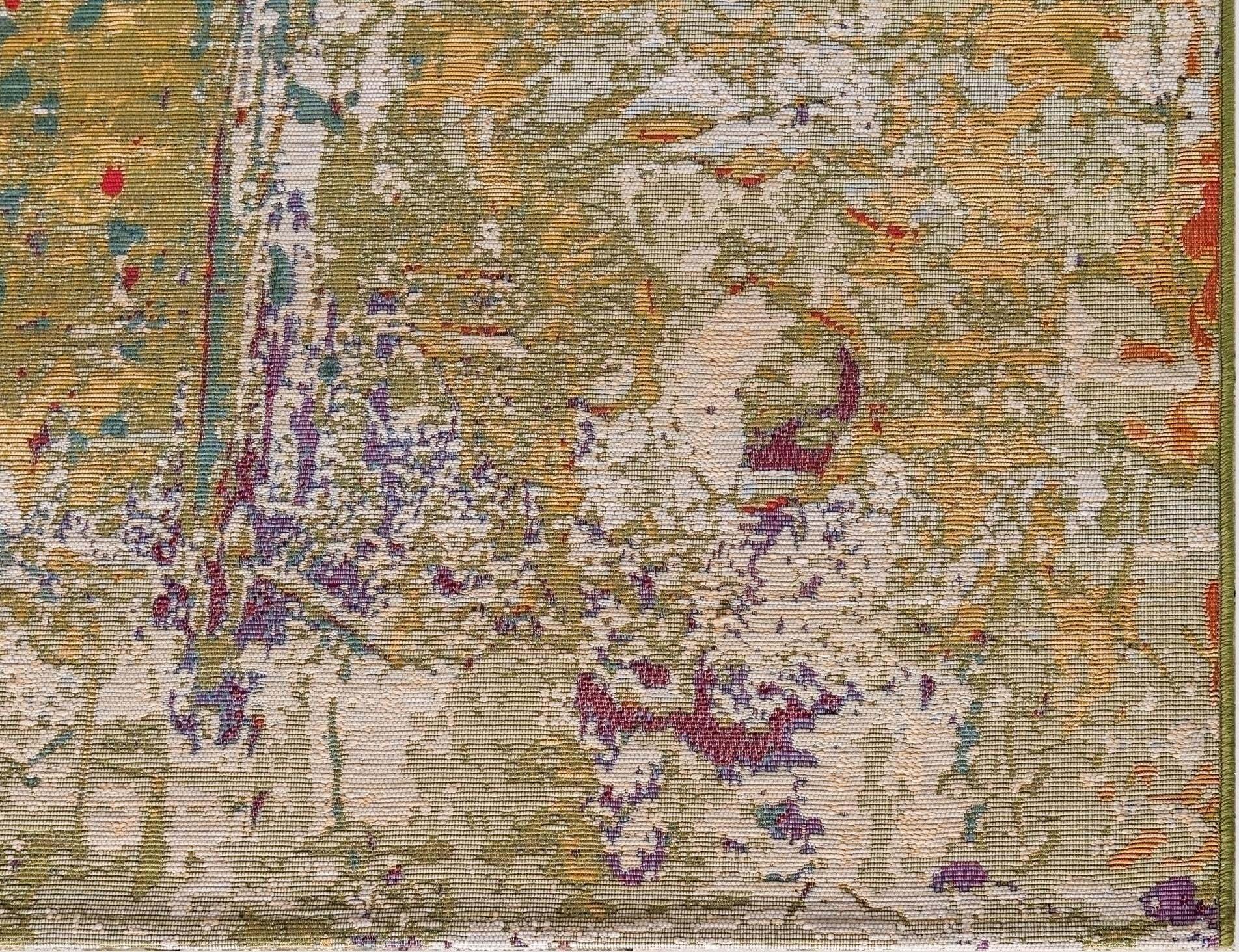 Unique Loom Outdoor Rugs - Outdoor Modern Abstract Rectangular 8x11 Rug Multi & Green