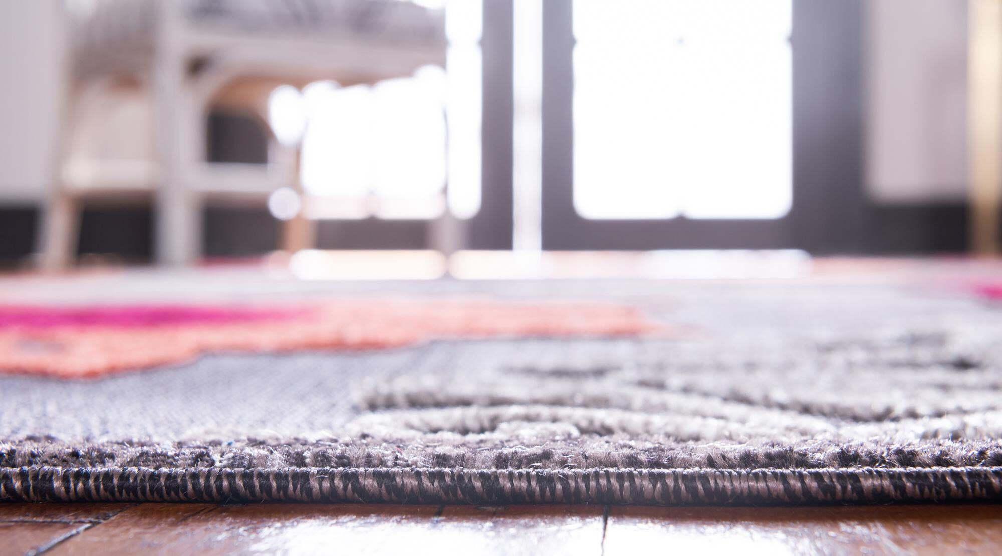 Unique Loom Outdoor Rugs - Outdoor Modern Medallion 6 Ft Runner Rug Brown & Multicolor