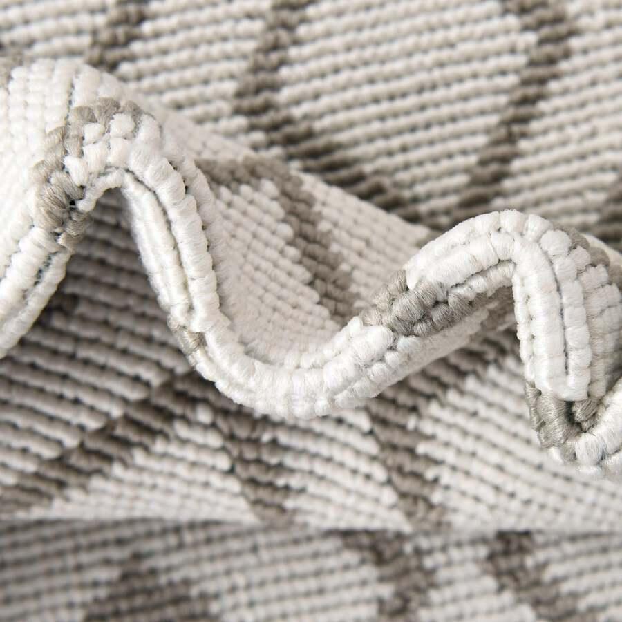 Unique Loom Outdoor Rugs - Outdoor Trellis Scandinavian 9x12 Rectangular Rug Ivory