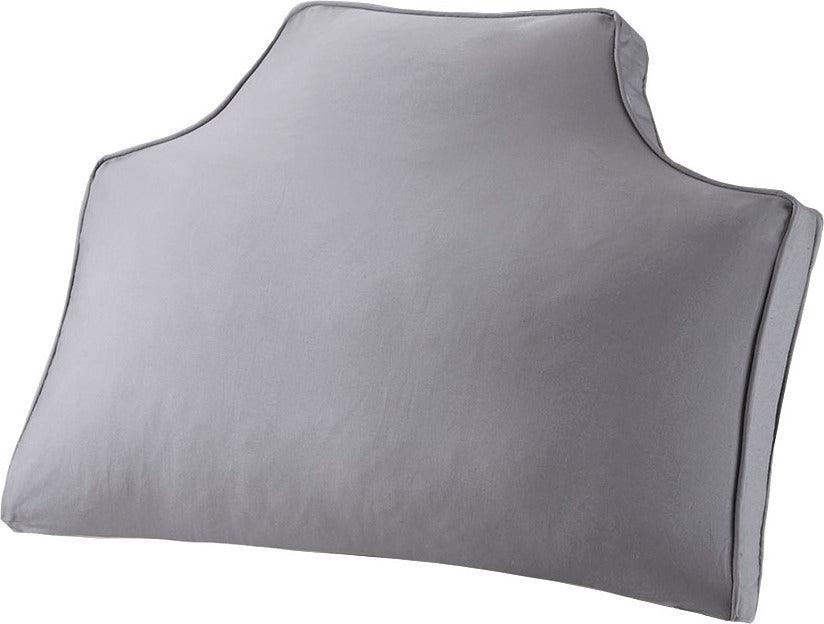 Olliix.com Pillows - Oversized Casual Headboard 1 Cotton Canvas Pillow 34"W x 26"L x 2"D Gray