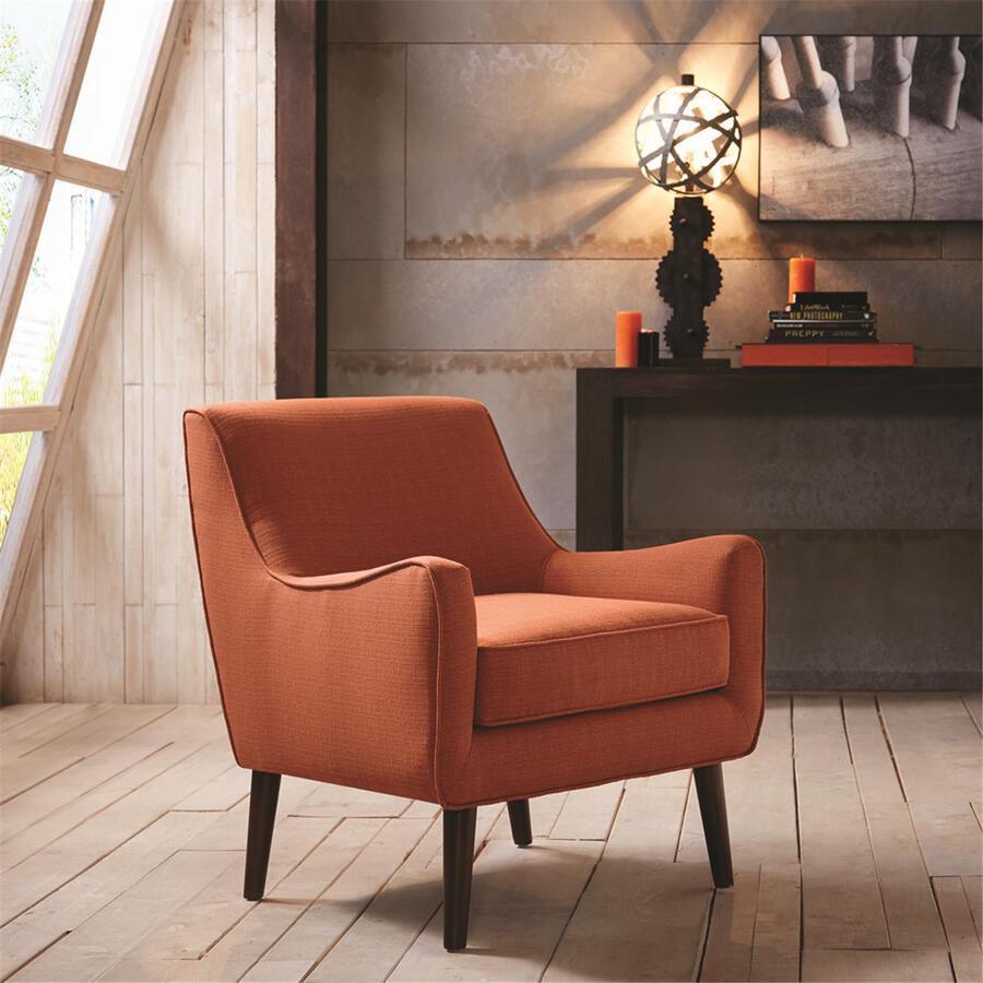 Olliix.com Accent Chairs - Oxford Mid-Century Accent Chair Burnt Orange