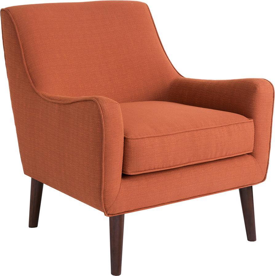 Olliix.com Accent Chairs - Oxford Mid-Century Accent Chair Burnt Orange