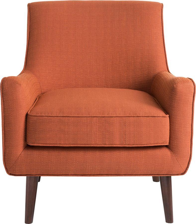 Olliix.com Accent Chairs - Oxford Mid-Century Accent Chair Burnt Orange