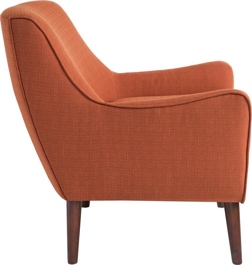 Olliix.com Accent Chairs - Oxford Mid-Century Accent Chair Burnt Orange