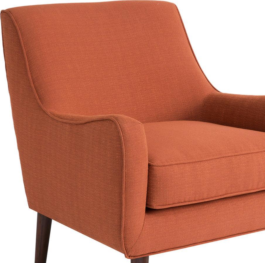 Olliix.com Accent Chairs - Oxford Mid-Century Accent Chair Burnt Orange