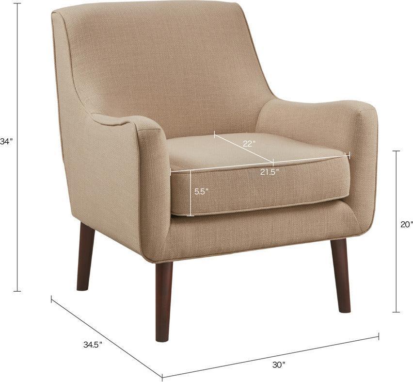 Olliix.com Accent Chairs - Oxford Mid-Century Accent Chair Sand