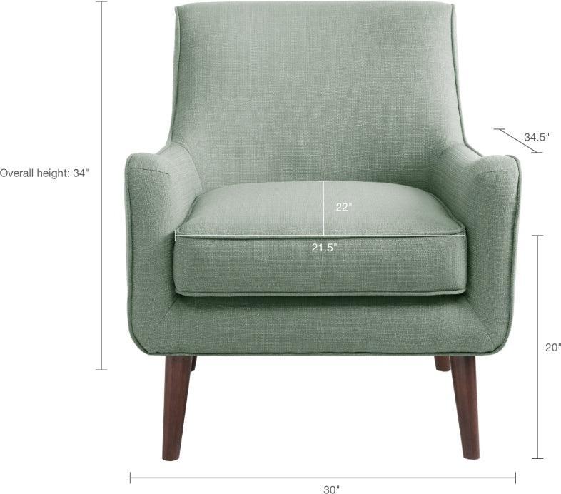 Olliix.com Accent Chairs - Oxford Mid-Century Accent Chair Seafoam