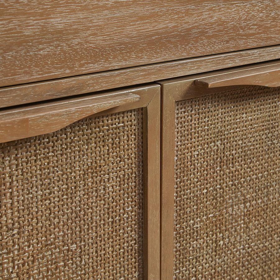 Olliix.com Chest of Drawers - Palisades 2 Door Woven Accent Chest Natural