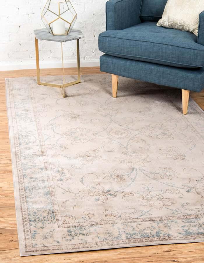 Unique Loom Indoor Rugs - Paris Traditional 10x13 Rectangular Rug Beige