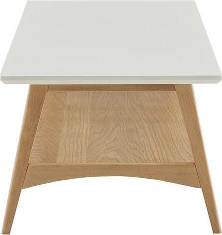 Olliix.com Coffee Tables - Parker Coffee Table Off-White & Natural