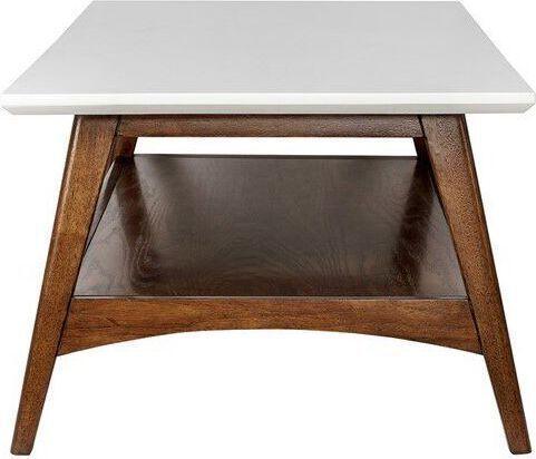 Olliix.com Coffee Tables - Parker Coffee Table Off-White & Pecan