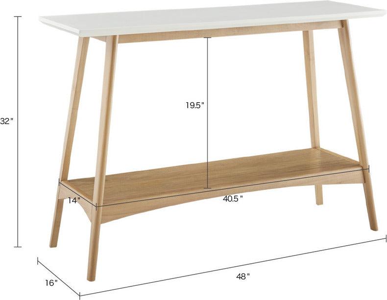 Olliix.com Consoles - Parker Console Off-White & Natural