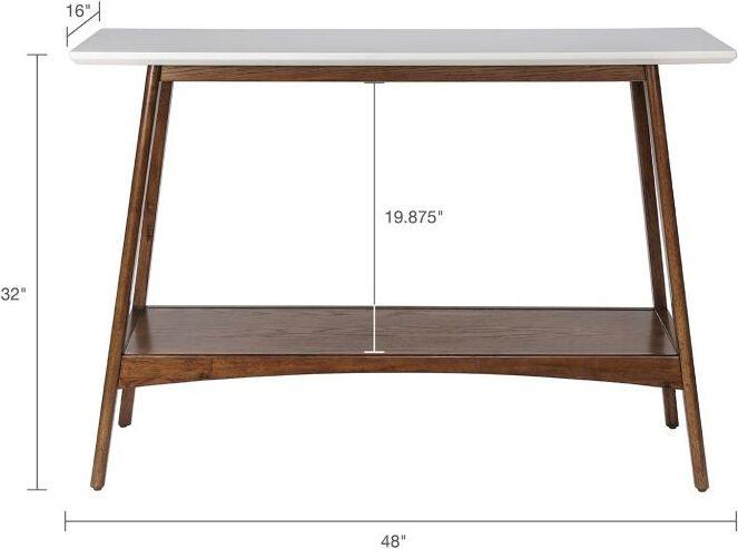 Olliix.com Consoles - Parker Console Off-White & Pecan