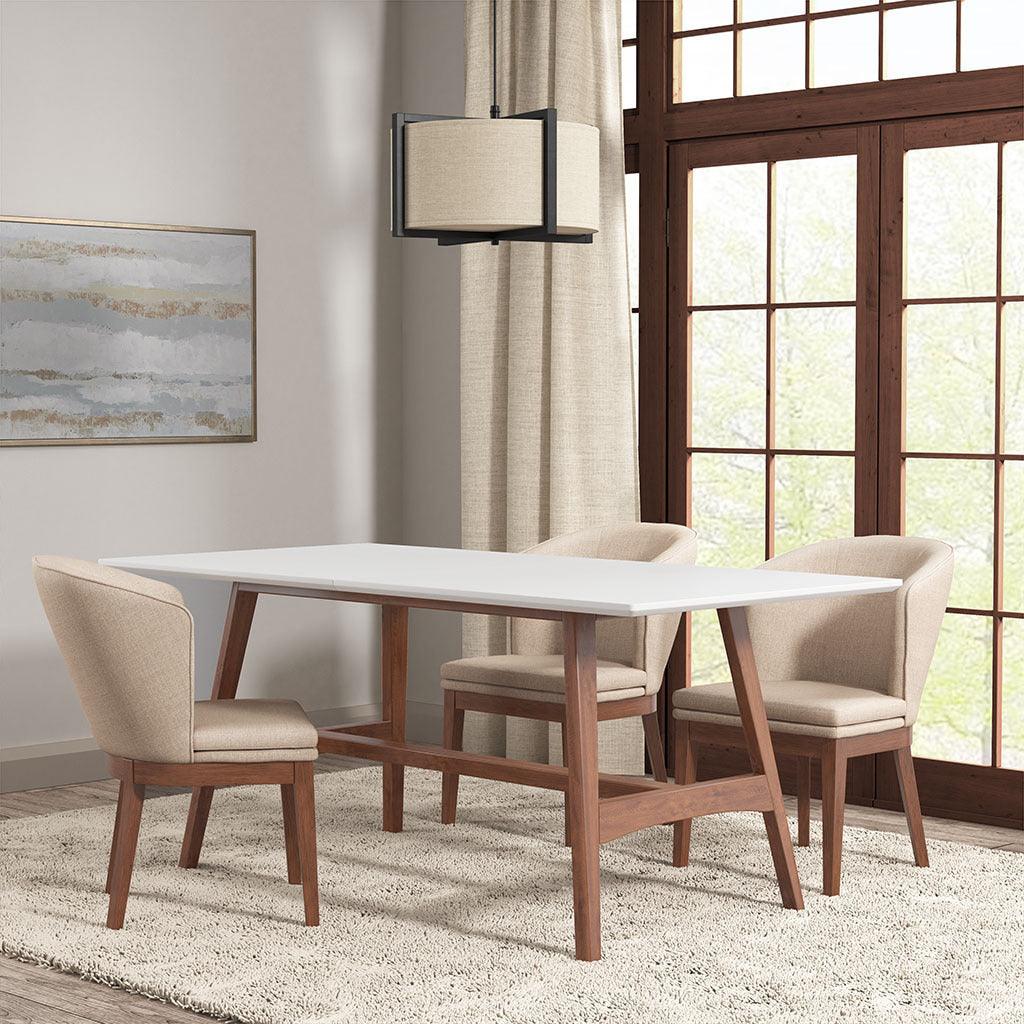 Olliix.com Dining Tables - Parker Dining Table Off-White & Pecan