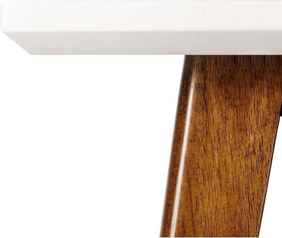 Olliix.com Side & End Tables - Parker End Table Off White & Pecan